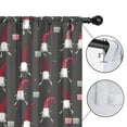 thumbnail image 4 of Blackout Kids Curtains,Dark Gray Christmas Gnome Pattern Childrens Insulated Curtains Set Of 2,Bedroom Essentials,Toddler Room Decor 42"x84", 4 of 5