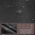 thumbnail image 3 of 600d Tough Canvas Heavy Duty Square Patio Table And Chair Cover - Waterproof Outdoor General Purpose Furniture Covers 54 Inch  Black, 3 of 7