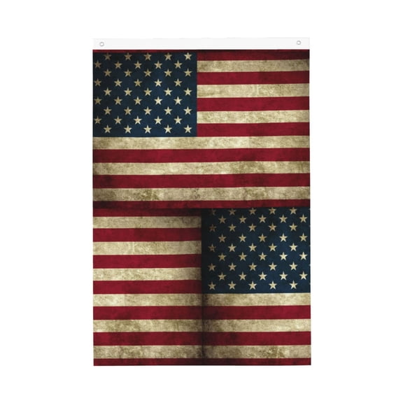 Double Sided House Flag Retro Us America Flag Garden Flag For Outside Room House Yard Indoor (2x3ft)