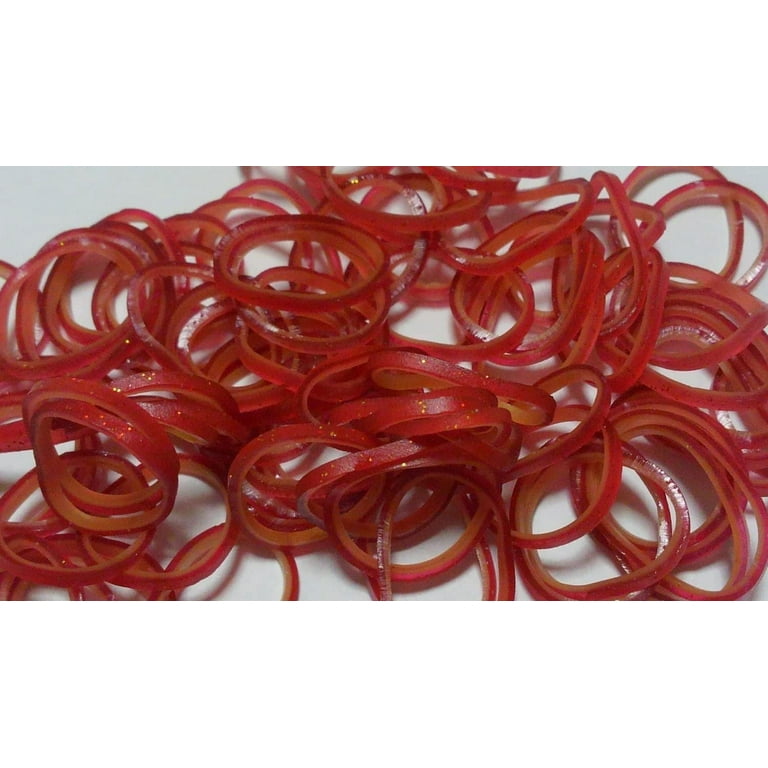 SCENTED RED (STRAWBERRY) 600 Pcs Bag DIY LOOM RUBBER BAND REFILLS