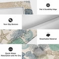 thumbnail image 6 of Nautical Coastaal Outdoor Rug for Patio/Deck/Porch, Non-Slip Large Area Rug 3 x 5 Ft, Ocean Jellyfish Coral Seashells Conch Beige Indoor Outdoor Rugs Washable Area Rugs, Camping Rug Carpet Runner, 6 of 8