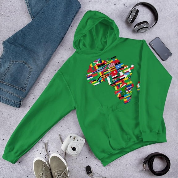 African Flags (Unisex) Hooded Sweatshirt