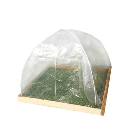 Agfabric Grow Tunnel, 4Ftx20Ft With 2.4Mil Film Special Design For Raised Bed with Clear Plastic Film Covering,Plant Cover &Frost Blanket for Season Extension and Seed