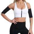 thumbnail image 4 of Arms Slimming Shaper Compression Sleeves Protection Sleeves Slimming Upper Arm Belt Weight Loss Silver 4XL 5XL, 4 of 8