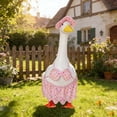 thumbnail image 3 of Porch Goose Outfits, Garden Goose Clothing for Patio Yard Decor, Durable Weather-Resistant Costumes for Concrete Goose Statues, Easy to Install, Gift Set, 3 of 8