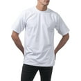 thumbnail image 3 of Pro Club Men's Heavyweight Cotton Short Sleeve Crew Neck T-Shirt 101-WHT-S, 3 of 5