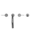 thumbnail image 5 of TOTO® GF Two Lever Handle Deck-Mount Roman Tub Filler Trim with Handshower, Polished Chrome - TBG11202UA#CP, 5 of 5