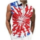 thumbnail image 2 of Camiseta sin mangas con cuello vuelto para hombre, informal, a la moda, sin mangas, con estampado y cremallera, blusa deportiva de poliéster para hombre, 2 of 5
