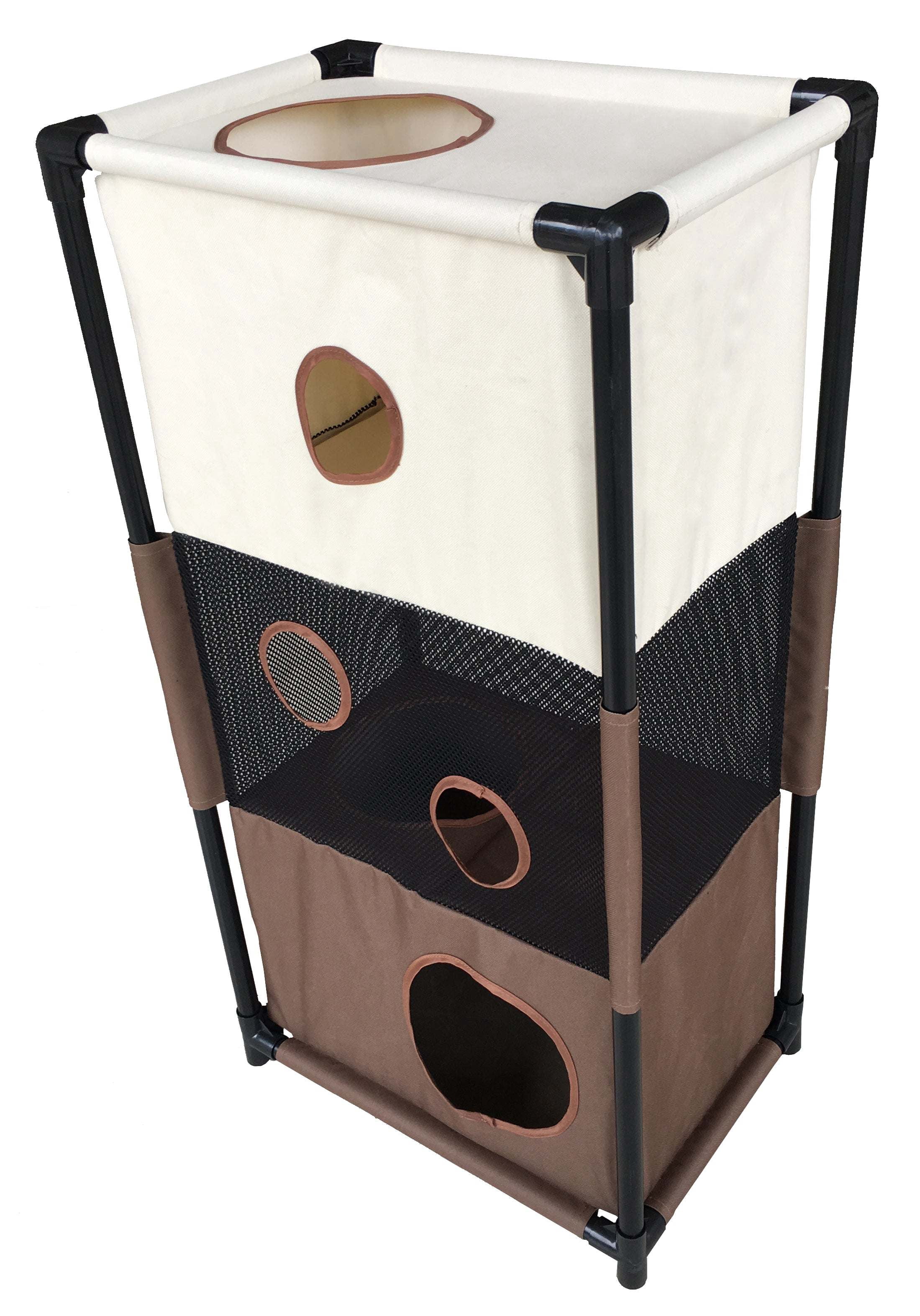 Pet Life ® 'Kitty-Square' Collapsible Travel Interactive Kitty Cat