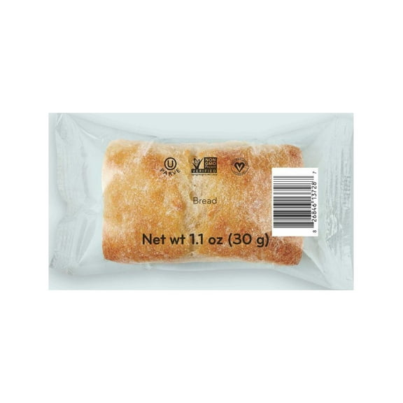 Boulart Oven Safe Original Individually Wrapped Ciabatta Bite, 1.1 Ounce - 220 per case.
