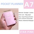 thumbnail image 2 of Small Pocket Planner - 2025 Journal Notebook, A7 Size Paper Planner Faux Leather Cover, 2 of 8