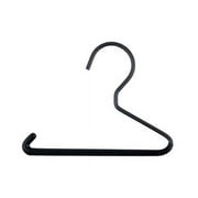 NAHANCO 2MINI, 4 ¾” Mini Rubberized Metal Hanger for Ties/Leggings, Black – 100/Ctn.