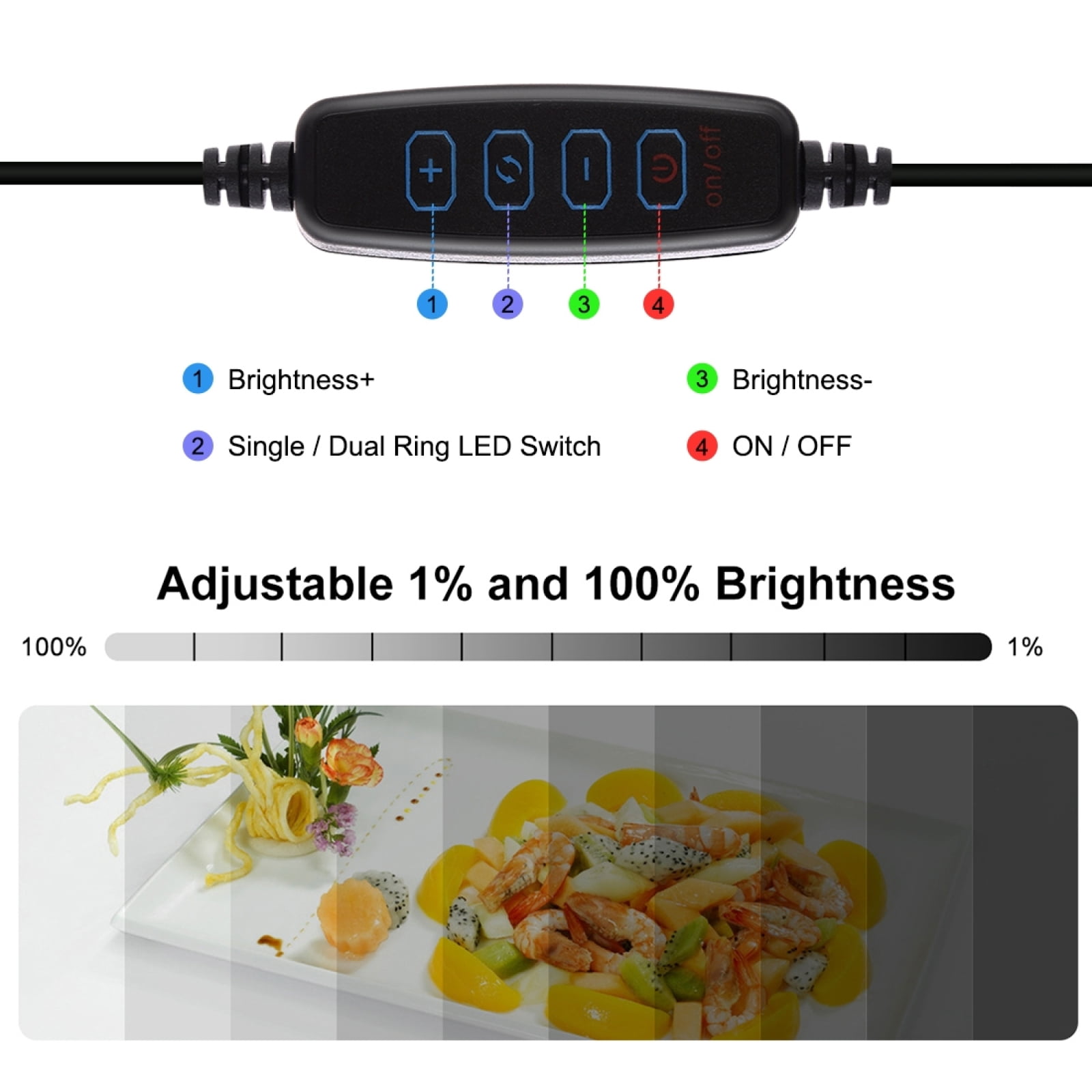 Photo Studio Ring LED 30cm Light Box Shooting Tent Desktop Box Kit With 6 Colors Backgrounds Photography LightBox Kits ,Professional Equipment