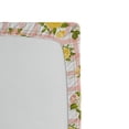 thumbnail image 2 of Ambesonne Shabby Flora Fitted Sheet, Roses on Plaid Back, Twin Size, Coral and Olive Green, 2 of 2