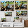 thumbnail image 4 of Designart "Dragonfly Dance in Blue Hues III" Animals Framed Wall Art Decor - Modern Farmhouse Blue Dragonfly Entryway Framed Wall Art Print, 4 of 6