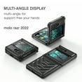 thumbnail image 6 of TECH CIRCLE for Motorola Moto Razr 2022 Case, Full-Body Dual Layer Heavy Duty Shockproof Rugged Anti-Scratch Protective Case Built-in Screen Protector For Motorola Moto Razr 5G 2022 6.7 inch, Black, 6 of 6