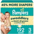 thumbnail image 1 of Pampers Swaddlers Diapers, Size 3 (13-26 lbs), Absorbent, Keeps Baby Dry and Comfortable, Skin Safe Disposable Baby Diaper, 1 of 27