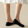 thumbnail image 4 of ZACPNCV Womens Thin Ultra Low Cut No Show Socks in Flats Heels Non Slip Cotton Liner Socks Black Free Size, 4 of 5