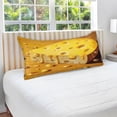 thumbnail image 4 of Coolnut Cheese with Liquid Drops Plush Pillowcase, Luxury Soft King Pillow Case for Hair and Skin, Set Standard Size Pillow Covers with Zipper Closure, 20x40in Home Decor Gifts, 4 of 7