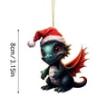 thumbnail image 2 of Zatoumnr Christmas Dragon Baby Acrylic Hanging Ornament, Unique Christmas Tree Hanging Pendant Christmas Hanging Ornament Party Holiday Supplies, 2 of 9