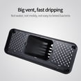 thumbnail image 4 of Knife Block Stainless Steel Modern Rectangular knife tool storage rack stainless steel Design Knife Holder Counter Top Storage, 4 of 8