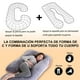 thumbnail image 4 of Almohada de Embarazo Almohada J para Embarazadas de 60 Pulgadas con Funda Extraíble Almohada de Cuerpo Completo para Espalda Caderas Piernas Vientre Regalo Ideal Día de la Madre y Mujer, 4 of 8