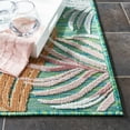 thumbnail image 4 of SAFAVIEH Cabana Oakley Botanical Indoor/Outdoor Area Rug, Green/Rust, 5'1" x 7'6", 4 of 7