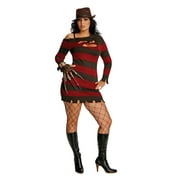 Nightmare On Elm Street Womens Freddy Krueger Plus Costume