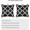 thumbnail image 2 of Lencenser 18" x 18" Black Polyester Throw Decorative Pillow Cover, Waterproof (2 Count), 2 of 6