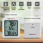 ThermoPro TP60 Wireless Thermometer Indoor Outdoor Thermometer Temperature Humidity Monitor Meter 200ft / 60m Range
