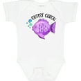 thumbnail image 3 of Inktastic Cutest Catch Cute Purple Fish Boys or Girls Baby Bodysuit, 3 of 5