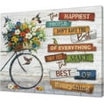 thumbnail image 2 of Farmhous Bike Wall Art Floral Hummingbird Pictures Wall Decor Inspirational Quotes Canvas Painting Print Artwork Modern Home Decor Framed for Living room Bedroom Bathroom 16"×12", 2 of 6