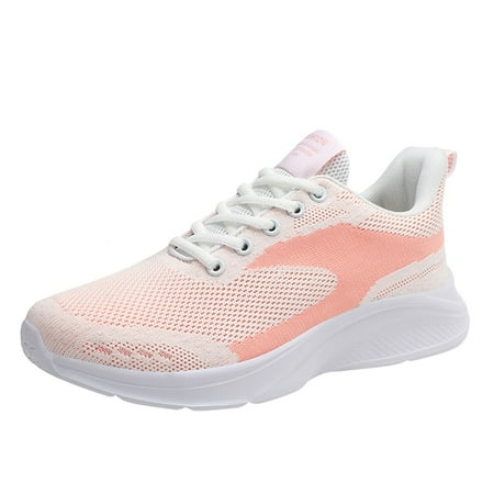 

HGWXX7 Women s Lace Up Soft Sole Comfortable Shoes Outdoor Mesh Shoes Runing Fashion Sports Breathable Sneakers Fall Shoes