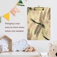 thumbnail image 6 of FMSHPON Pink Dragonfly Clipboard Hardboard Wood Nursing Clip Board and Pull for Standard A4 Letter 13x9 inches, 6 of 7
