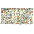 thumbnail image 7 of Yayeee Kitchen Curtains Tier Set of 2 Light Filtering 57"x24" Over Sink Window Panels, Watercolor Wildflowers Pattern, 7 of 7