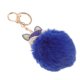 thumbnail image 4 of BRIGHTFUFU Llavero de bola esponjosa con incrustaciones de perlas y diamantes de imitación para bolso, celular o coche (azul), 4 of 8