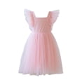 thumbnail image 5 of BFHHYA Girls Long Sleeve Backless Dress Teens Off Shoulder Mini Dresses Summer Square Neck Tie Back Dress 4-13 Years, 5 of 8