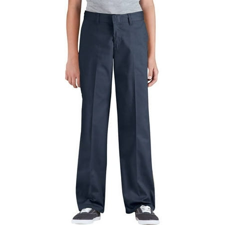 Genuine Dickies Girls' Traditional Flat Front School Uniform Style
