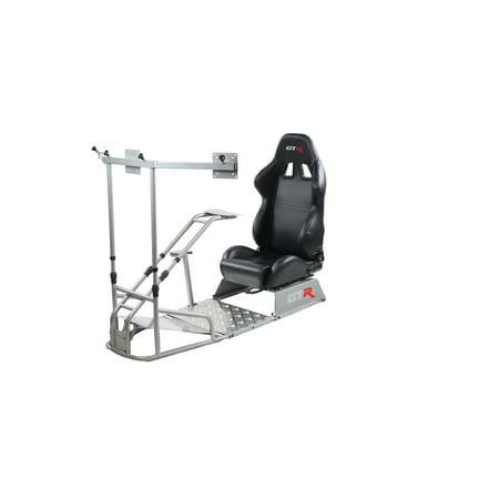 GTR Racing Simulator - GTSF Model with Real Racing Seat, Driving Simulator Cockpit with Gear Shifter Mount and Triple or Single Monitor