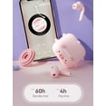 thumbnail image 2 of YUNOVA Girls Kids Wireless Earbuds Bluetooth 5.3 with 25H Playtime, IPX5 Waterproof TWS Earphones for Small Ears, Cute Animal Design for School/Sports/Gifts, 2 of 7