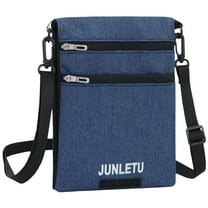 JUNLETU Travel Neck Pouch Neck Wallet Stash Passport Holder for Men and Women