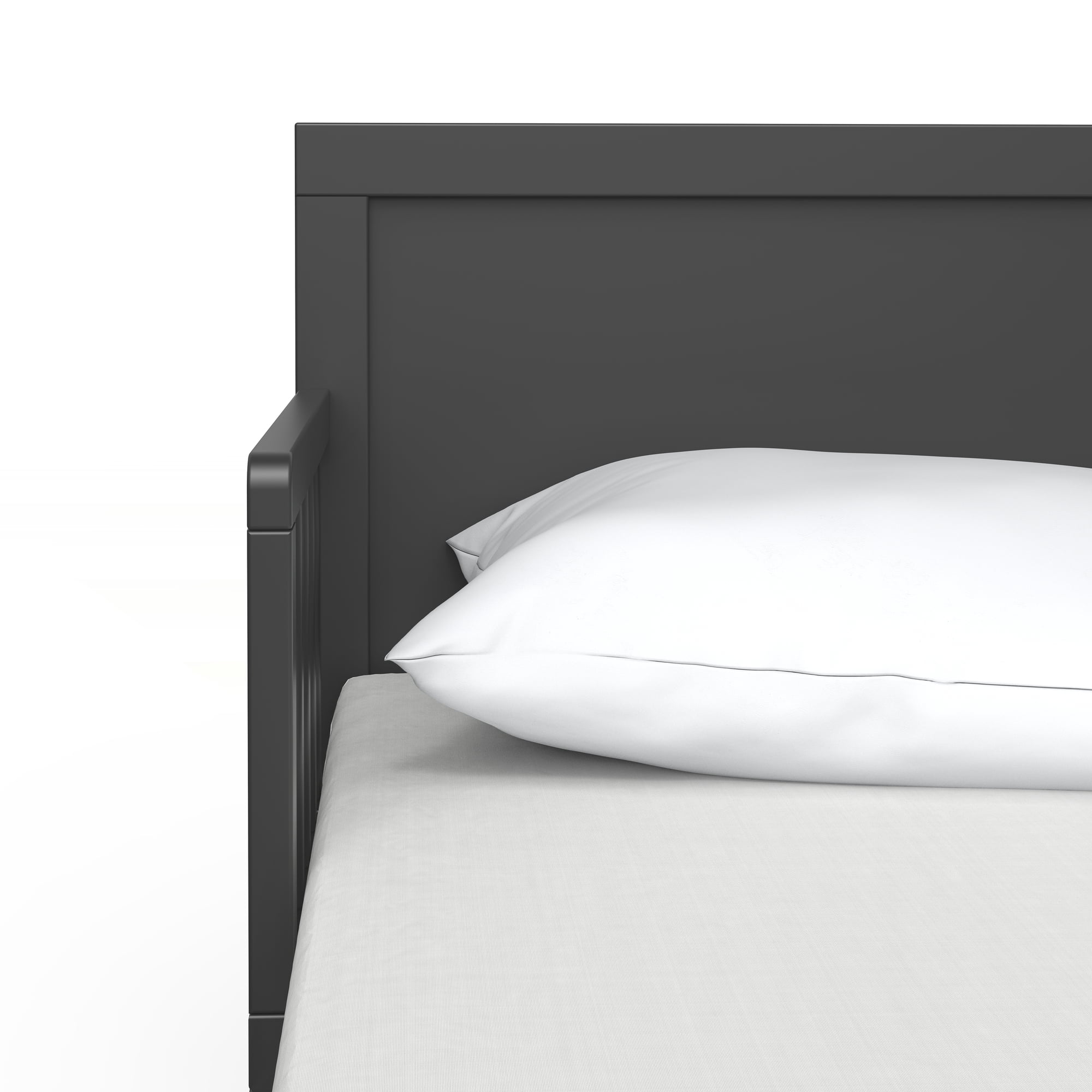 Child Craft Tremont Toddler Bed with Guard Rail, Ebony Black