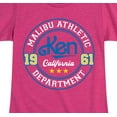 thumbnail image 3 of Barbie - Malibu Athletic Dept Ken - Girls Fitted Short Sleeve Graphic T-Shirt, 3 of 5
