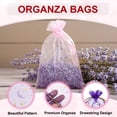 thumbnail image 3 of Uxcell Organza Bags, Sheer Moon Star Mesh Bags Drawstring Gift Bags Bulk Party Favor Bag Jewelry Pouches Purple-Gold 3.5" x 5", 3 of 6