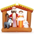 thumbnail image 2 of Costway 6 FT Christmas Inflatables Nativity Scene Decoration with Built-in LED Lights, 2 of 10