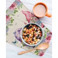 thumbnail image 3 of Spring Gnomes Kitchen Dish Towels for Drying Dishes Set of 3, Vintage Botanical Blossom Rose Leaves Waffle Weave Microfiber Hand Tea Bathroom Towels Quick Dry & Absorbent Towel 12x12, 3 of 7