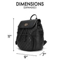 thumbnail image 4 of Mochila ELLE Compass 10L Cuero Vegano Monograma Negro, 4 of 9