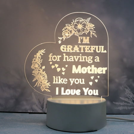 

USB Engraving Night Light Rechargeable Birthday Mothers Day Valentine s Day Gift
