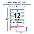 thumbnail image 5 of Avery Durable Labels, 3/4" x 1-3/4", Assorted, 60 Total (41441), 5 of 7