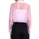 thumbnail image 3 of CAMISA DE MANGA LARGA TRANSPARENTE CON CUELLO PUNTA Y BOTONES PARA MUJER INSPIRADA CHIC L MORADO CLARO, 3 of 6